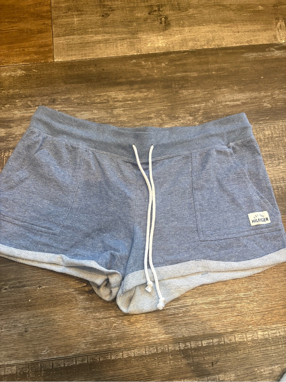 Tommy Hilfiger Light Blue Drawstring Athletic Lounge Shorts XL